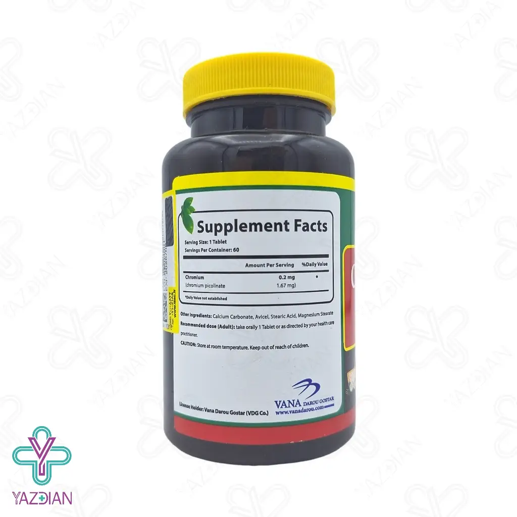 قرص کرومیوم 200 میکروگرم نورم لایف - 60 عددی
