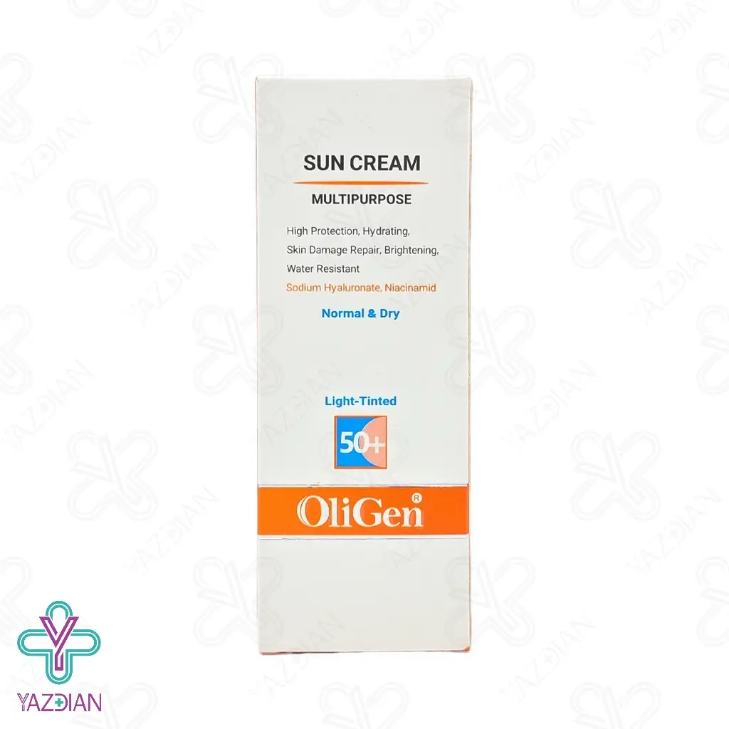  کرم ضد آفتاب SPF 50 پوست خشک الی ژن - بژ روشن