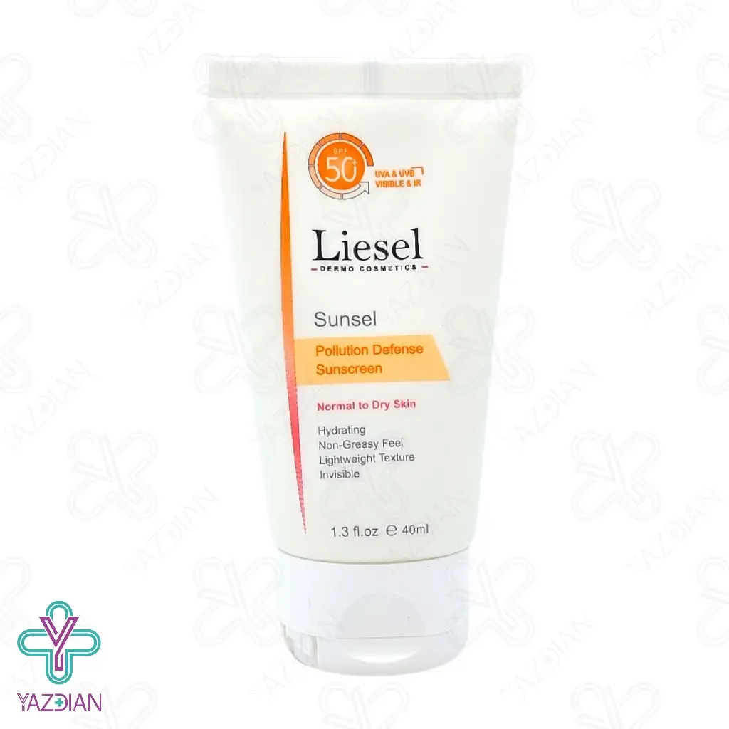 کرم ضد آفتاب SPF 50 پوست خشک لایسل - بی رنگ