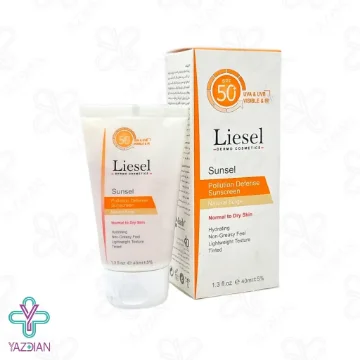 کرم ضد آفتاب SPF50 پوست خشک لایسل - بژ طبیعی	