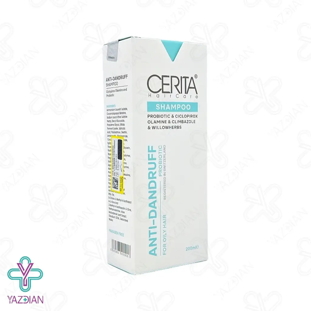 شامپو ضد شوره موهای چرب سریتا - 200 میلی لیتر