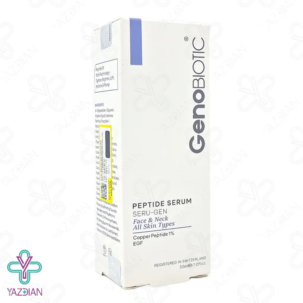 سرم پپتاید یک درصد صورت و گردن ژنو بایوتیک - 30 میلی لیتر