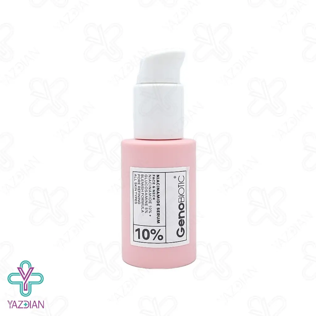 سرم نیاسینامید 10 درصد صورت و گردن ژنوبایوتیک - 30 میلی لیتر	