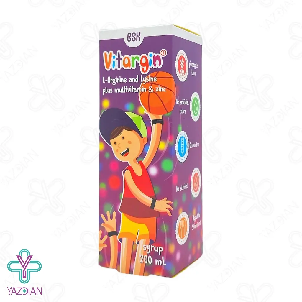شربت تقویت کننده و افزایش رشد کودکان ویتارژین بی اس کی - 200 میلی لیتر