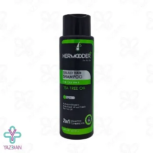 شامپو موهای چرب (tea tree) هرمودر پلاس - 400 میلی لیتر	