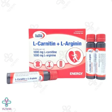ویال ال کارنیتین پلاس آرژنین 1000 یوروویتال - 6 عددی