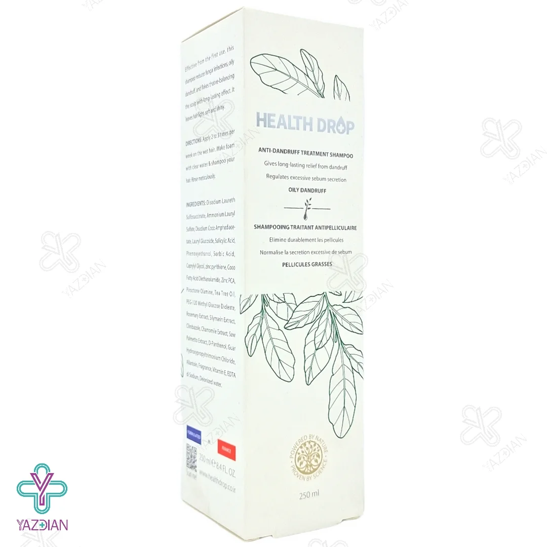 شامپو ضد شوره موهای چرب هلث دراپ - 250 میلی لیتر