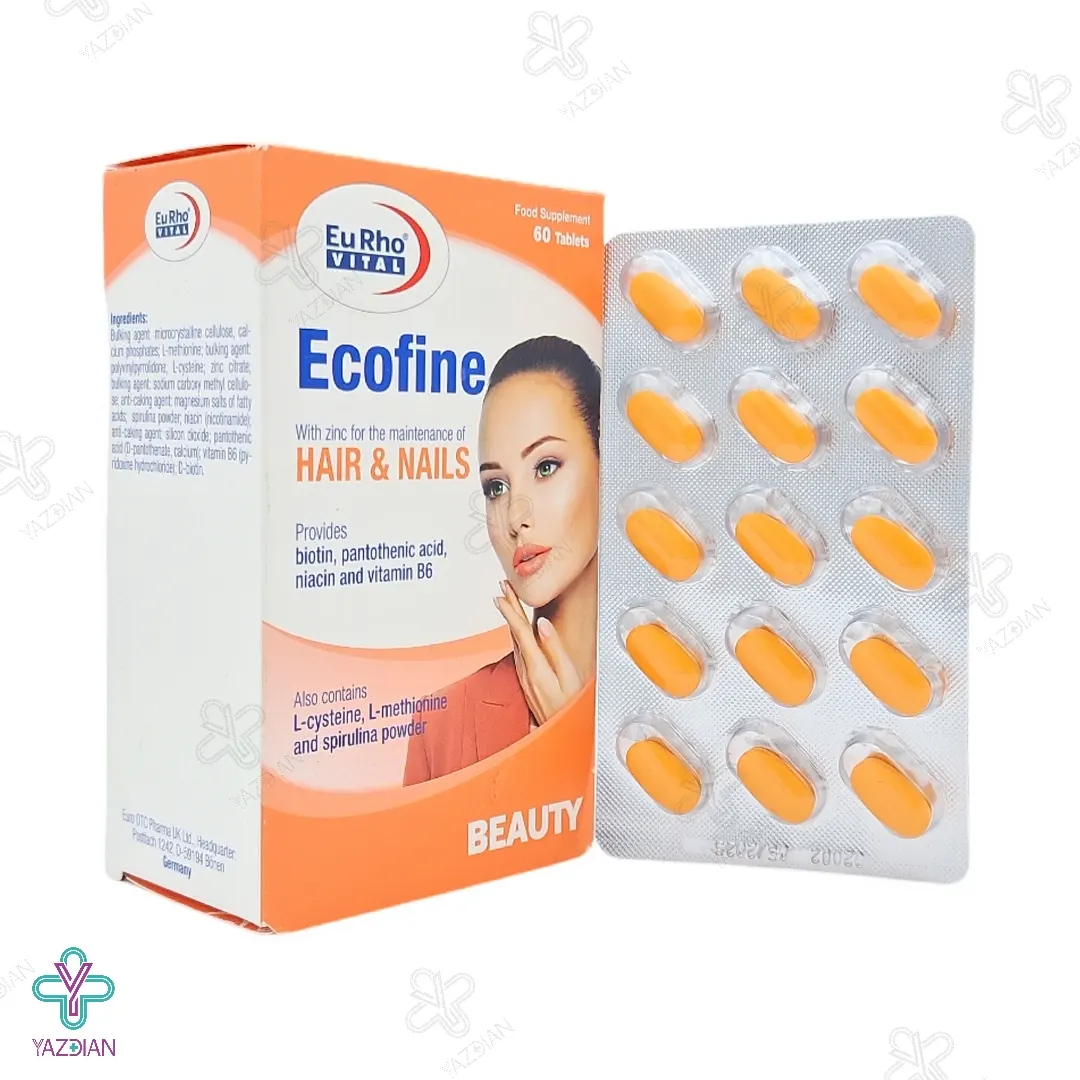 قرص تقویت پوست و مو اکوفاین یوروویتال - 60 عددی	