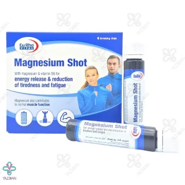ویال خوراکی منیزیم شات یوروویتال - 6 عددی	