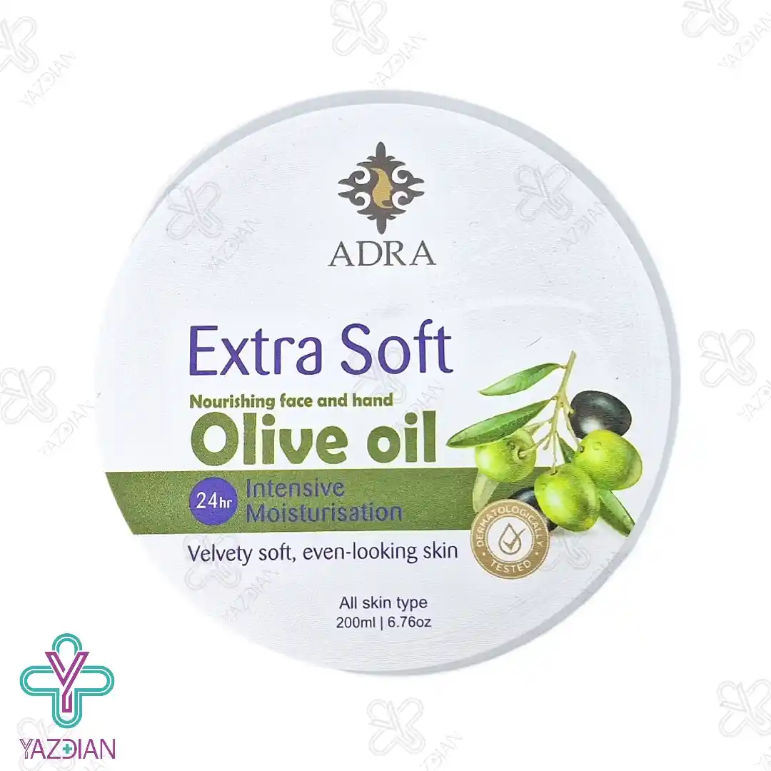 کرم مرطوب کننده زیتون آدرا قوطی - 200 میلی لیتر
