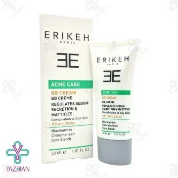 بی بی کرم ضدآکنه پوست چرب تا مختلط اریکه بژ طبیعی - 30 میلی لیتر