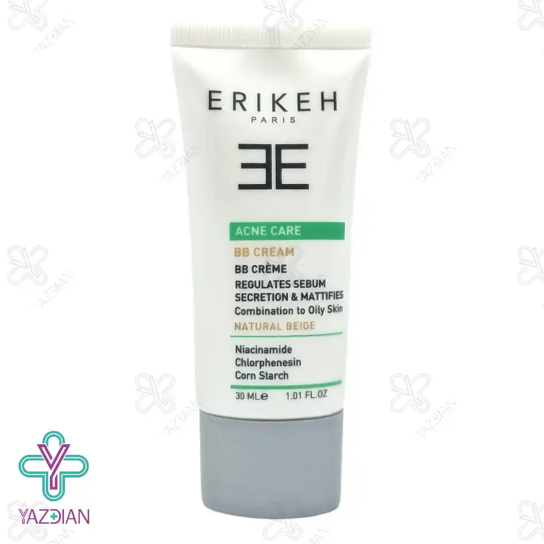 بی بی کرم ضدآکنه پوست چرب تا مختلط اریکه بژ طبیعی - 30 میلی لیتر