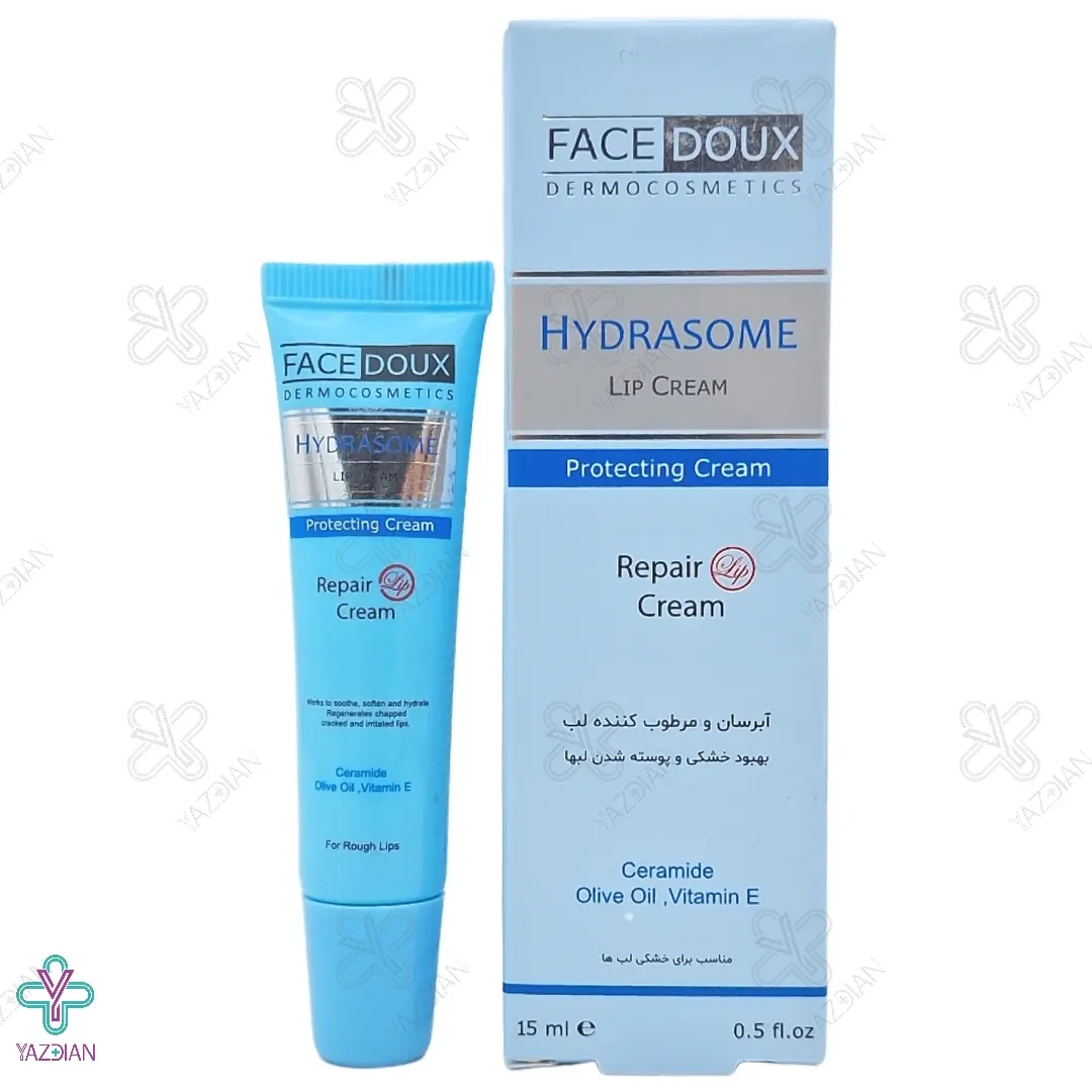 کرم مرطوب کننده و محافظ لب هیدرازوم فیس دوکس - 15 میلی لیتر	