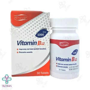 قرص ویتامین ب 12 1000 میکروگرم های هلث - 30 عددی	