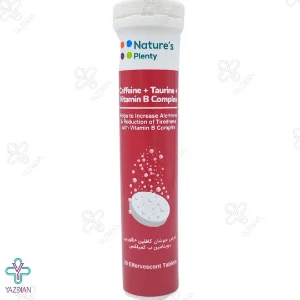 قرص جوشان کافئین تائورین ویتامین ب کمپلکس نیچرز پلنتی - 20 عددی