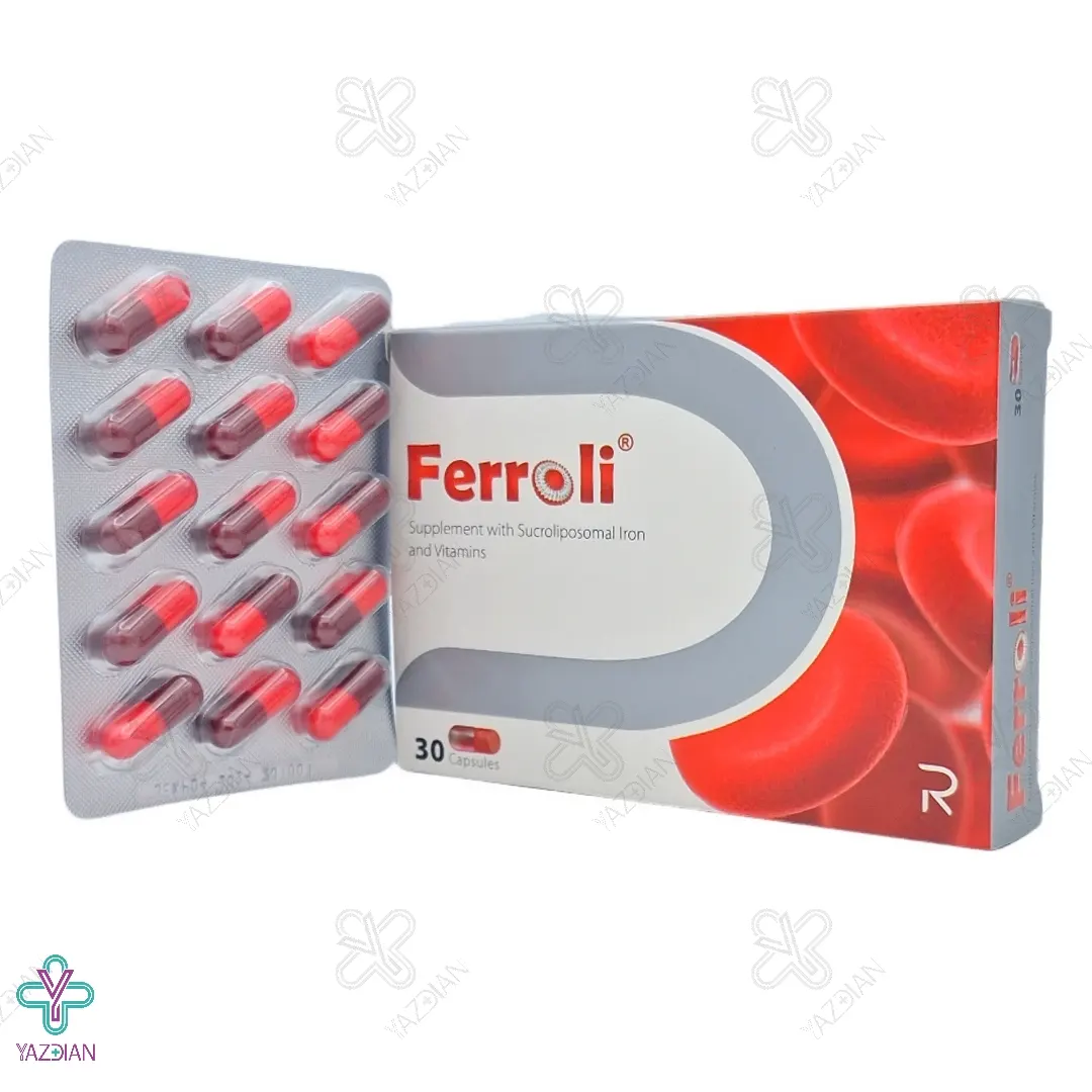 کپسول آهن و ویتامین فرولی - 30 عددی