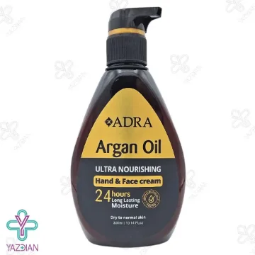 کرم مرطوب کننده پمپی آدرا حاوی روغن آرگان - 300 میلی لیتر