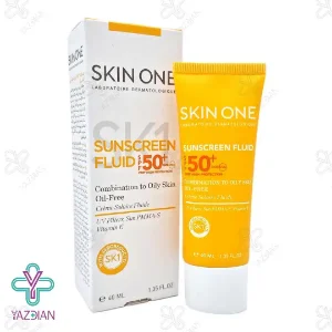 فلوئید ضد آفتاب فاقد چربی SPF 50 اسکین وان - بی رنگ