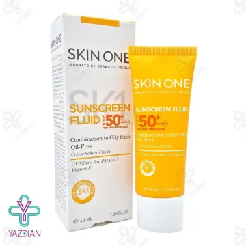 فلوئید ضد آفتاب فاقد چربی SPF 50 اسکین وان - بی رنگ