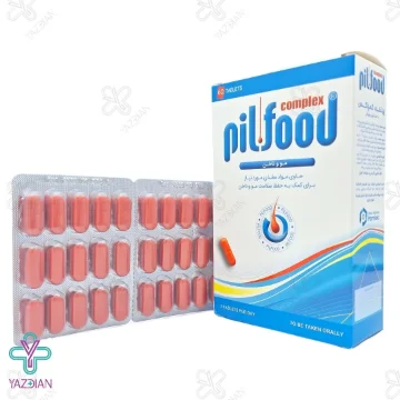 قرص تقویت مو و ناخن پیلفود کمپلکس دارو درمان پارمیدا - 60 عددی