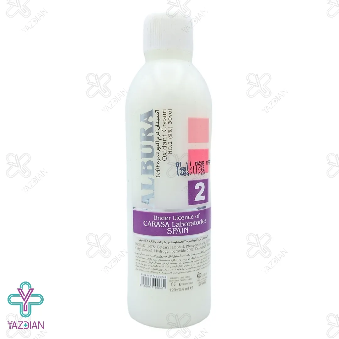 اکسیدان 9 درصد آلبورا کوچک - 120 میلی لیتر 