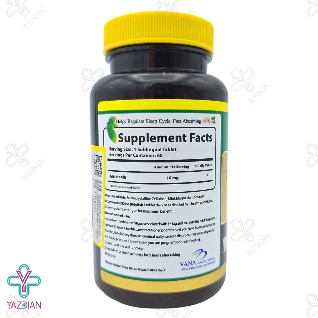 قرص آرامبخش ملاتونین واناتونین گلد 10 میلی گرم نورم لایف - 60 عددی