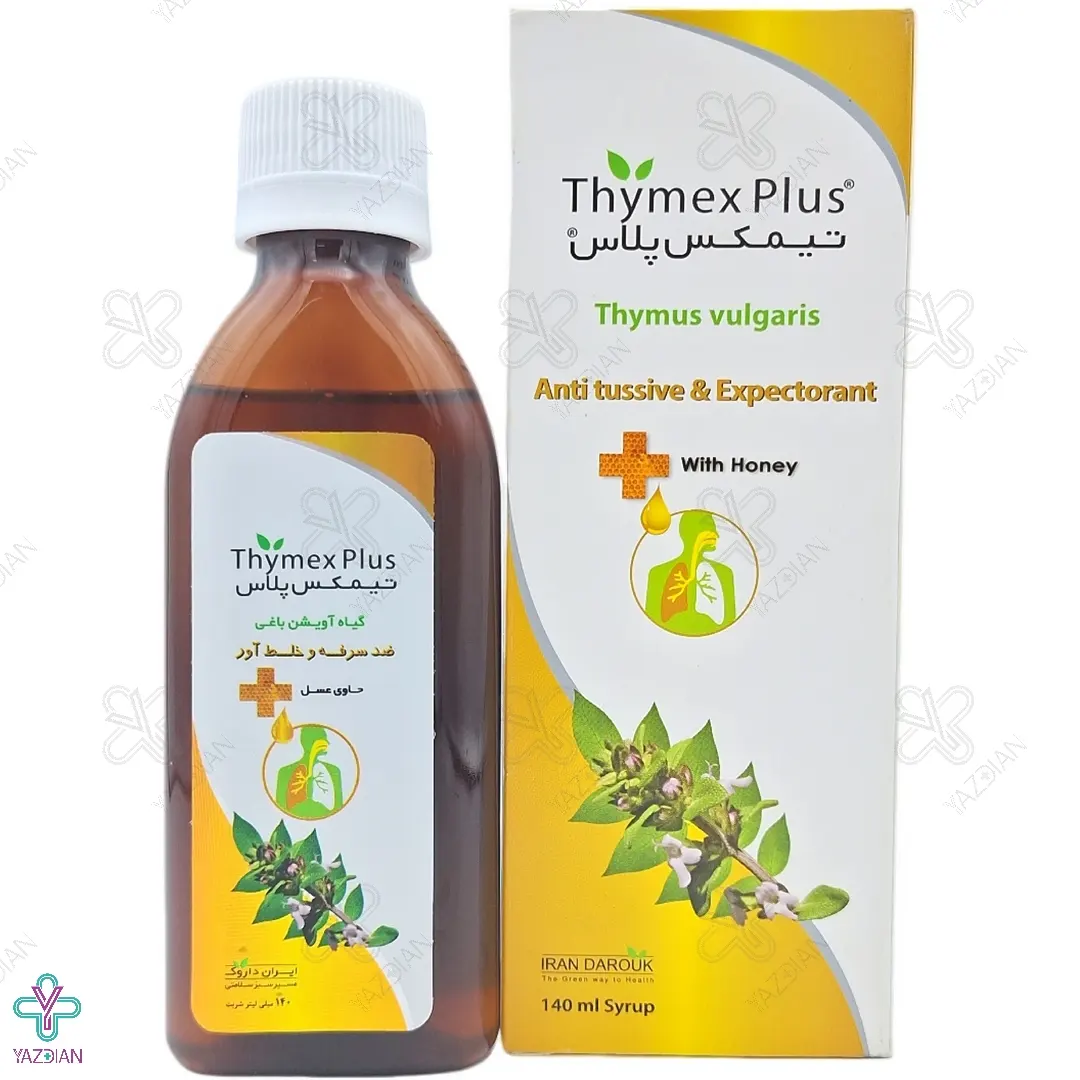 شربت ضد سرفه آویشن تیمکس پلاس ایران داروک - 140 میلی لیتر