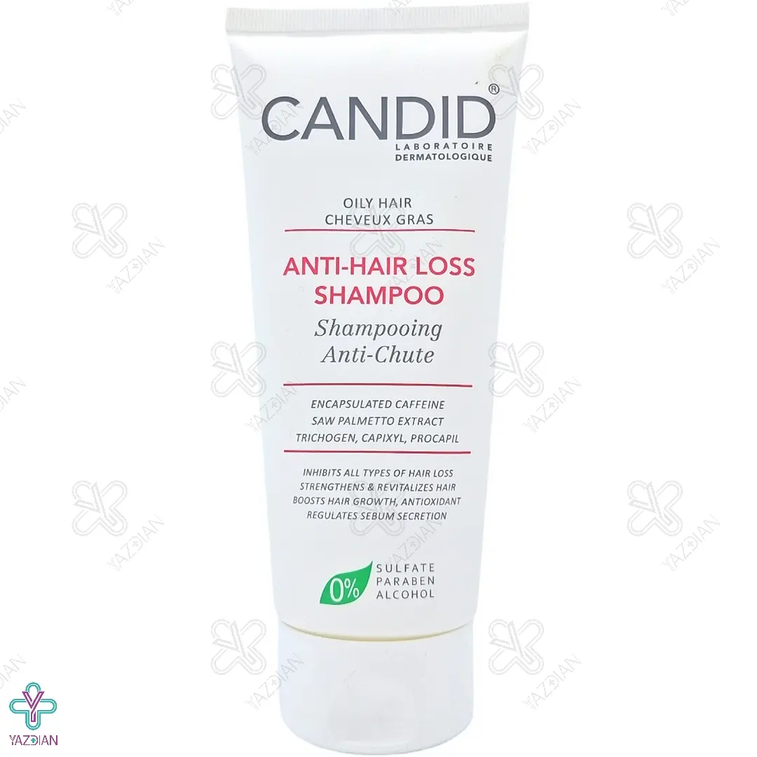 شامپو تقویت کننده و ضد ریزش موهای چرب کاندید - 200 میلی لیتر