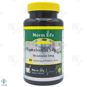 قرص آرامبخش ملاتونین 5 میلی گرم واناتونین نورم لایف - 60 عددی