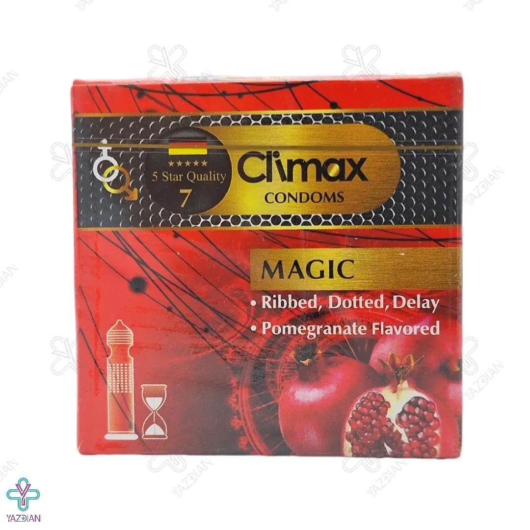 کاندوم خاردار تاخیری با رایحه انار کلایمکس - 3 عددی