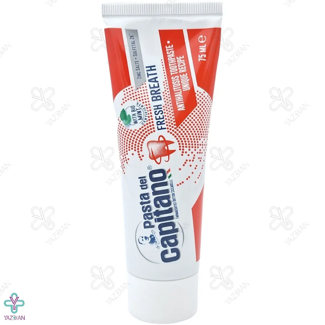 خمیر دندان خوشبو کننده دهان مدل Fresh Breath پاستا دل کاپیتانو - 75 میلی لیتر