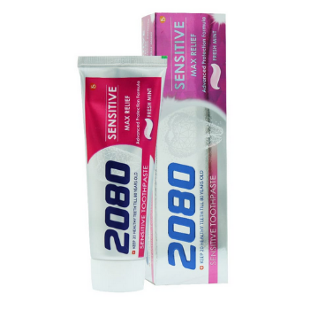 خمیر دندان مکس ریلیف 2080 مناسب دندان حساس - 100 گرم