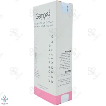 کرم مرطوب کننده صورت و گردن پوست خشک و حساس ژنوبایوتیک - 50 میلی لیتر