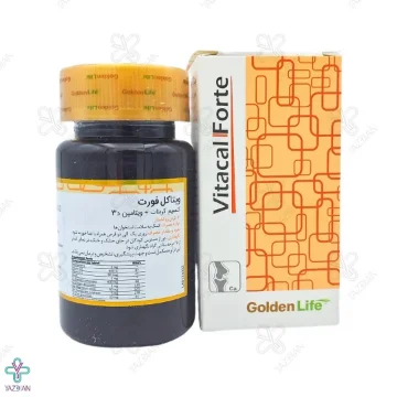 قرص کلسیم کربنات د3 ویتاکل فورت گلدن لایف - 30 عددی