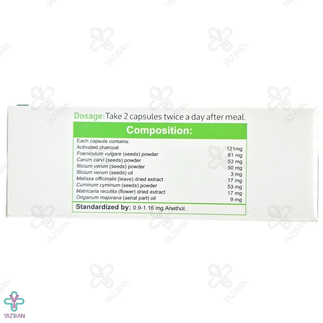 کپسول کربوگل گل دارو - 30 عددی	