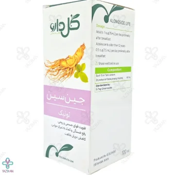شربت تقویت کننده جین سین گل دارو - 120 میلی لیتر