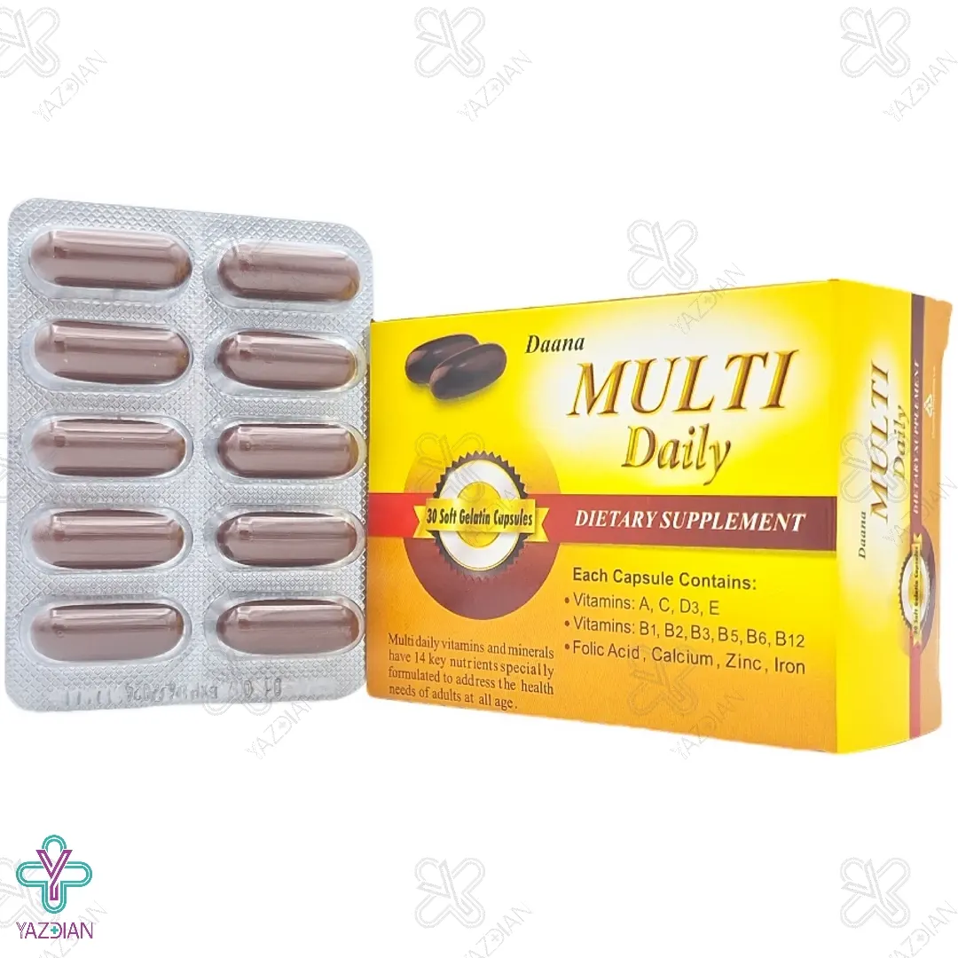 کپسول نرم تقویت کننده مولتی دیلی دانا - 30 عددی	