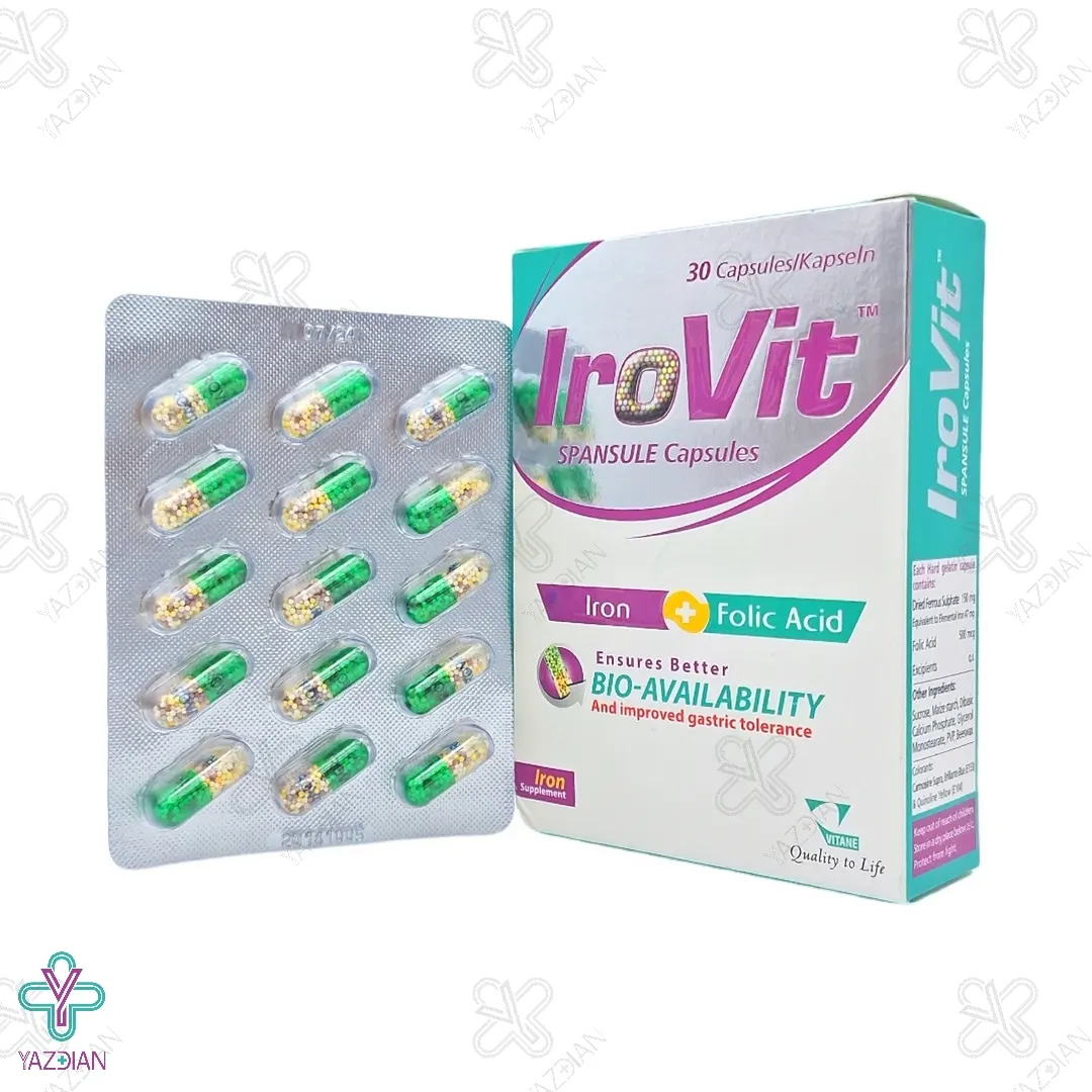 کپسول آهن با فولیک اسید آیروویت ویتان - 30 عددی