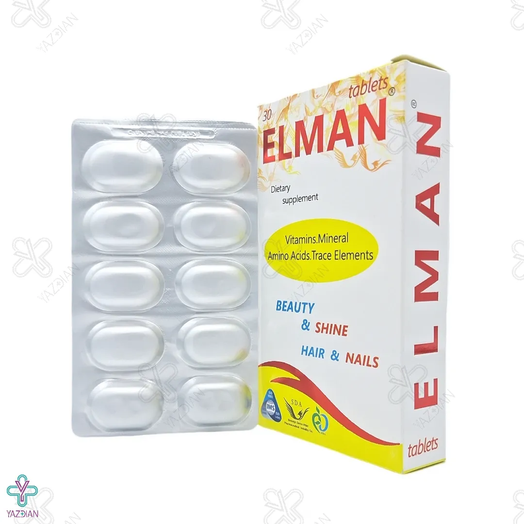 قرص تقویت پوست، مو و ناخن المان سیمرغ دارو - 30 عددی