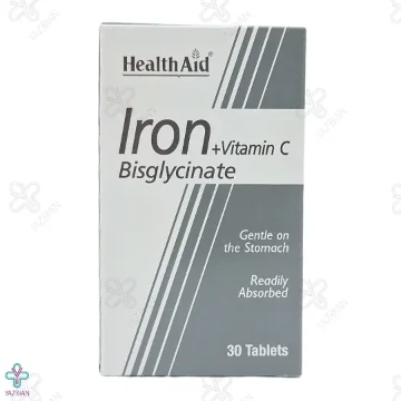 قرص آهن با ویتامین ث هلث اید - 30 عددی
