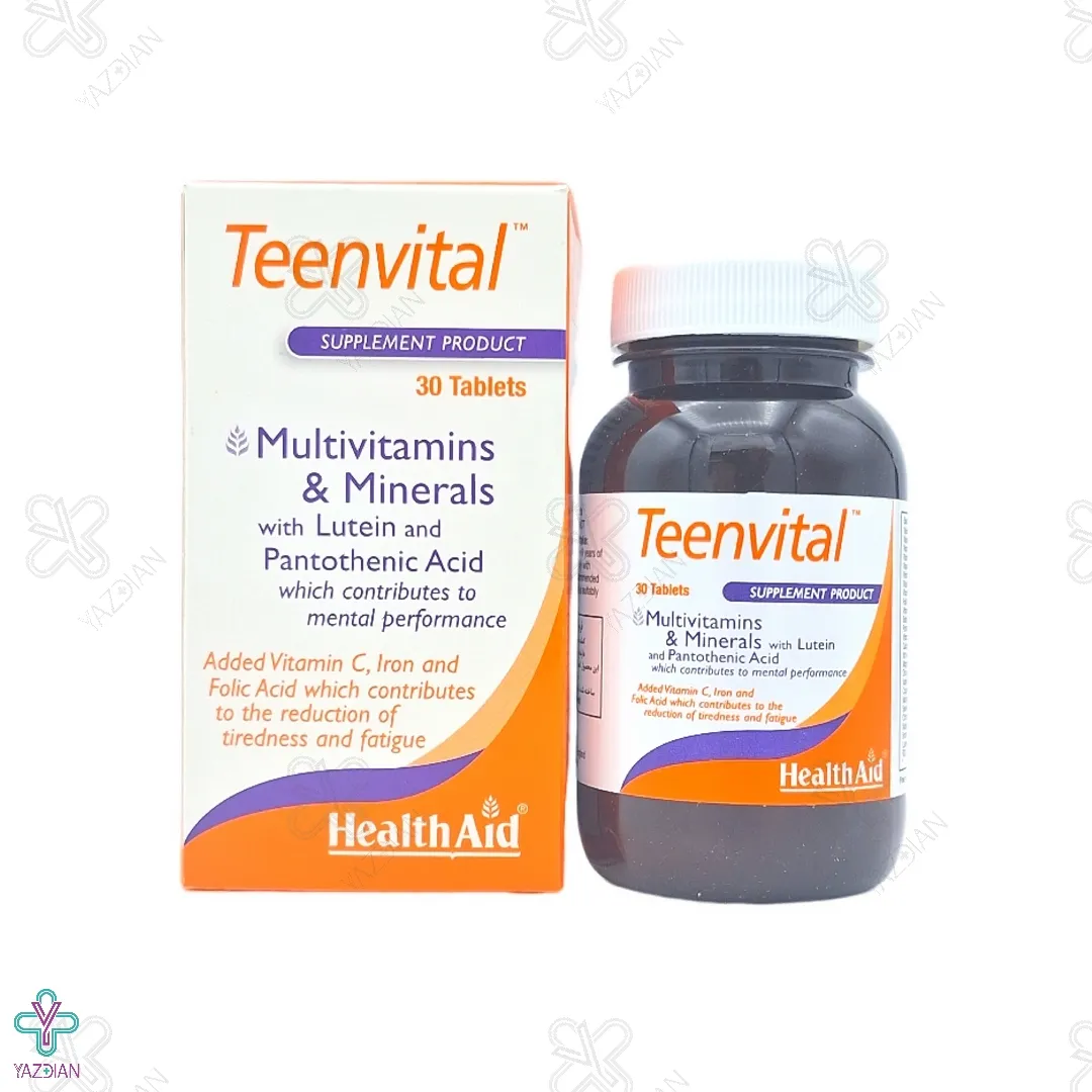 قرص مولتی ویتامین تین ویتال هلث اید - 30 عددی