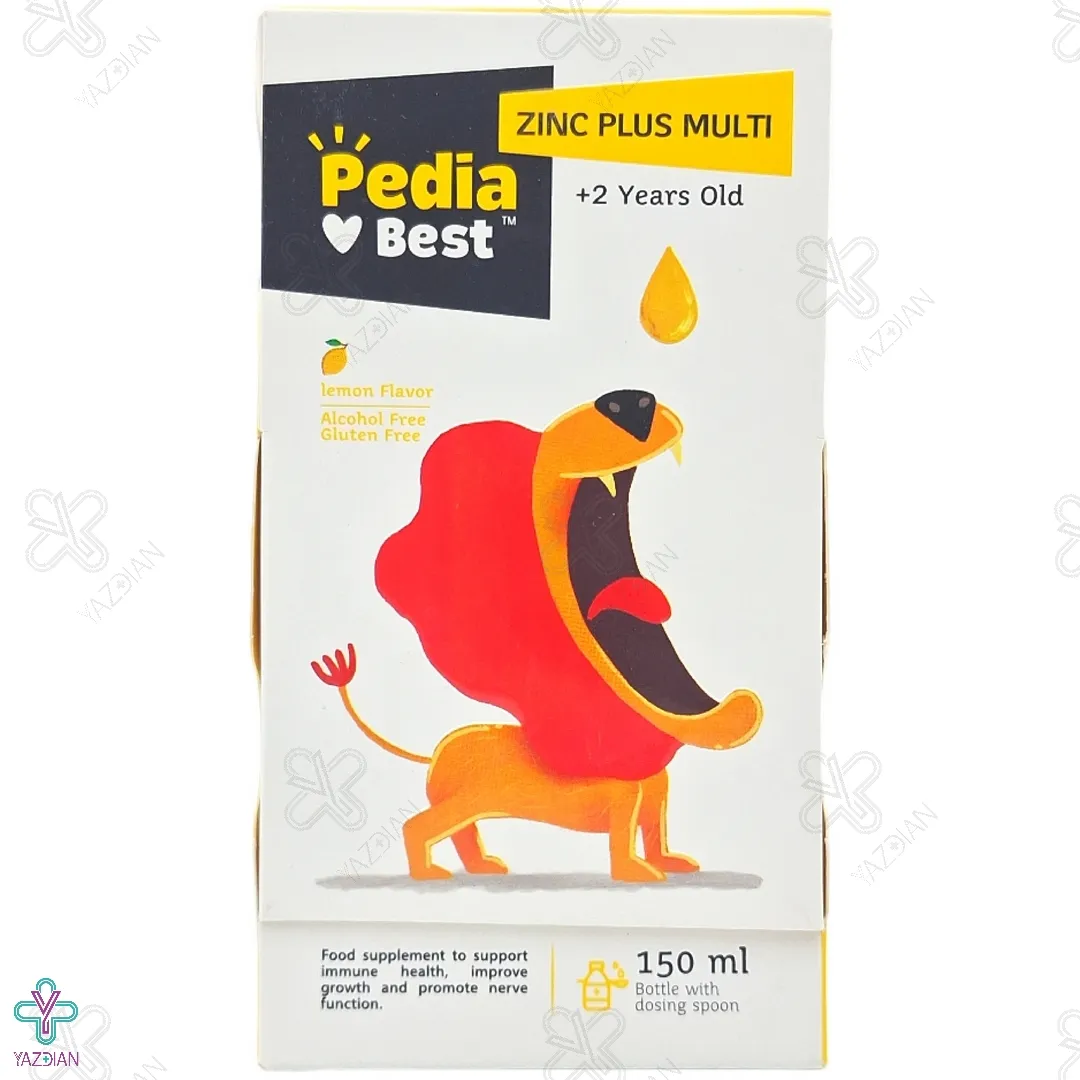 شربت تقویت کودکان زینک پلاس مولتی پدیابست - 150 میلی لیتر