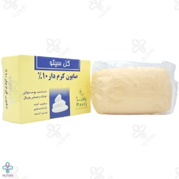 صابون کرم دار 10 درصد گل سیتو - 125 گرم