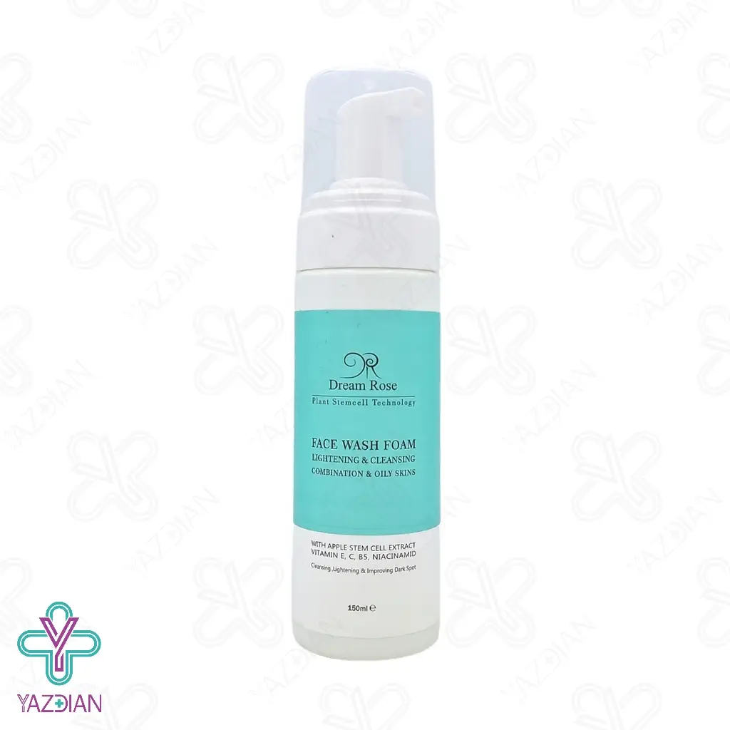 فوم شستشو پوست چرب و مختلط دریم رز - 150 میلی لیتر