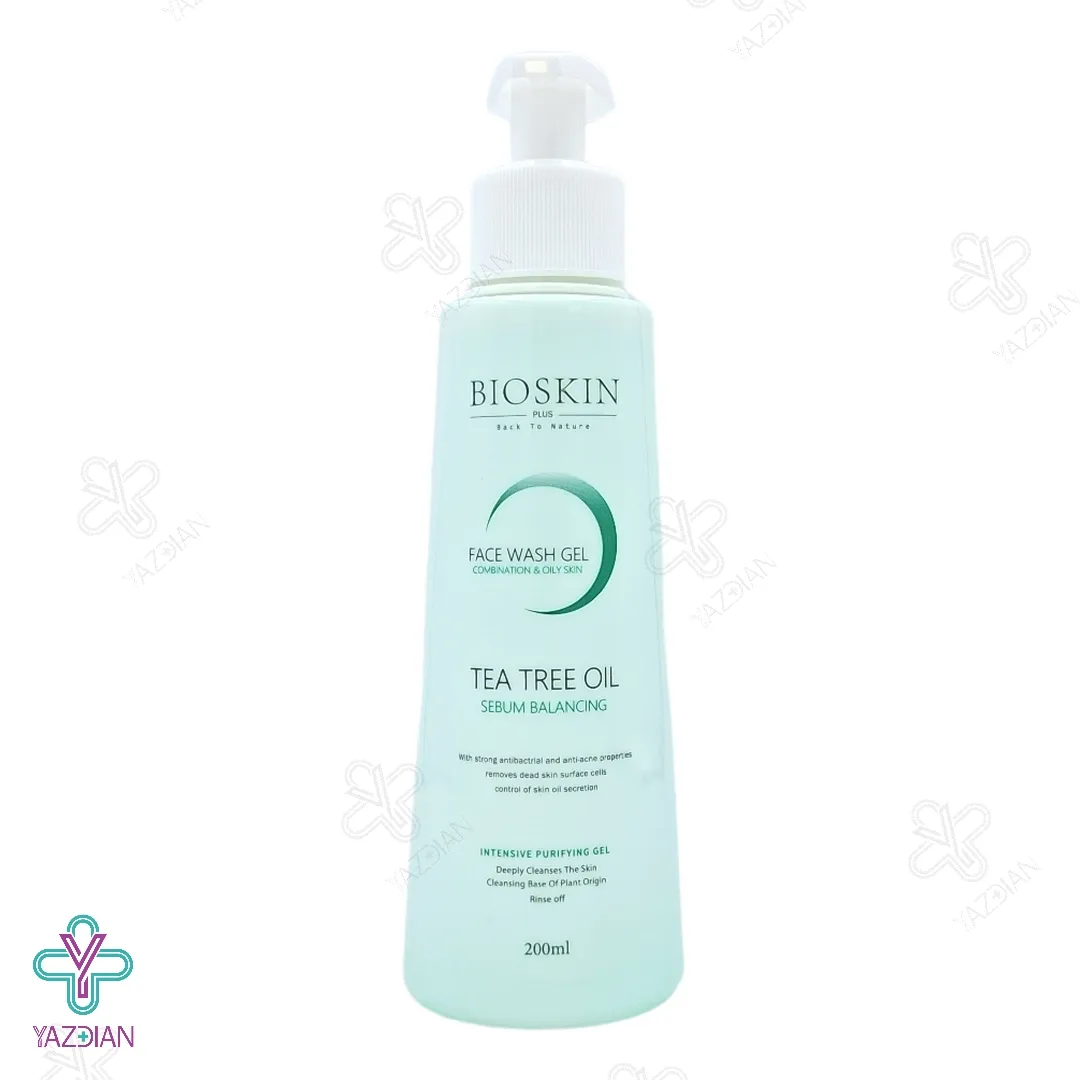 ژل شستشوی صورت چرب و مختلط بایو اسکین پلاس - 200 میلی لیتر