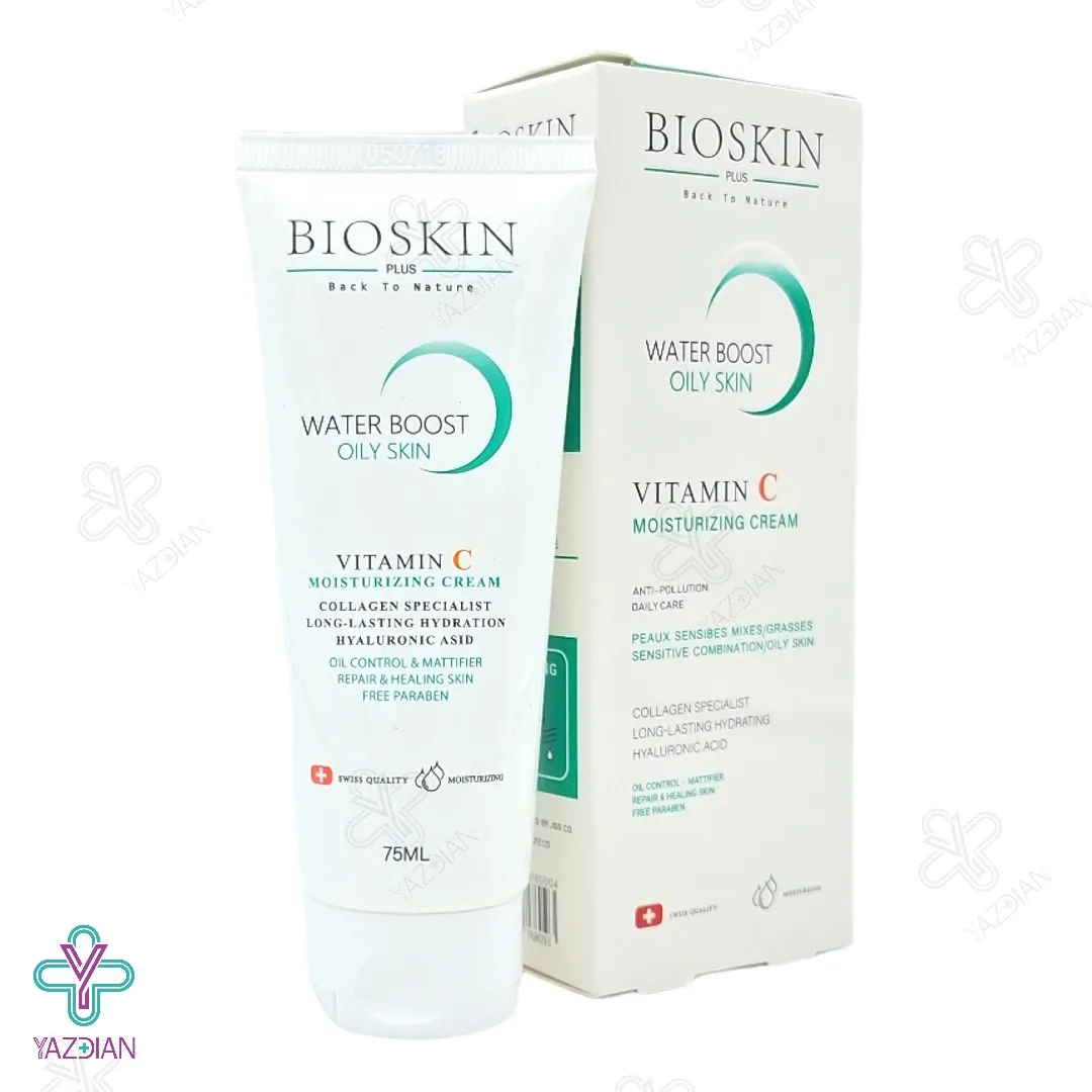 کرم مرطوب کننده و آبرسان پوست چرب بایو اسکین - 75 میلی لیتر