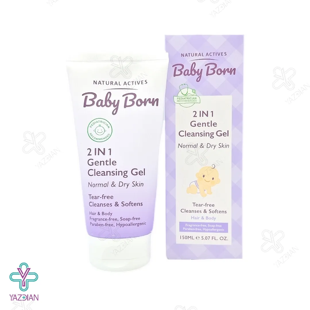 ژل شستشوی سر و بدن کودک بیبی برن - 150 میلی لیتر 