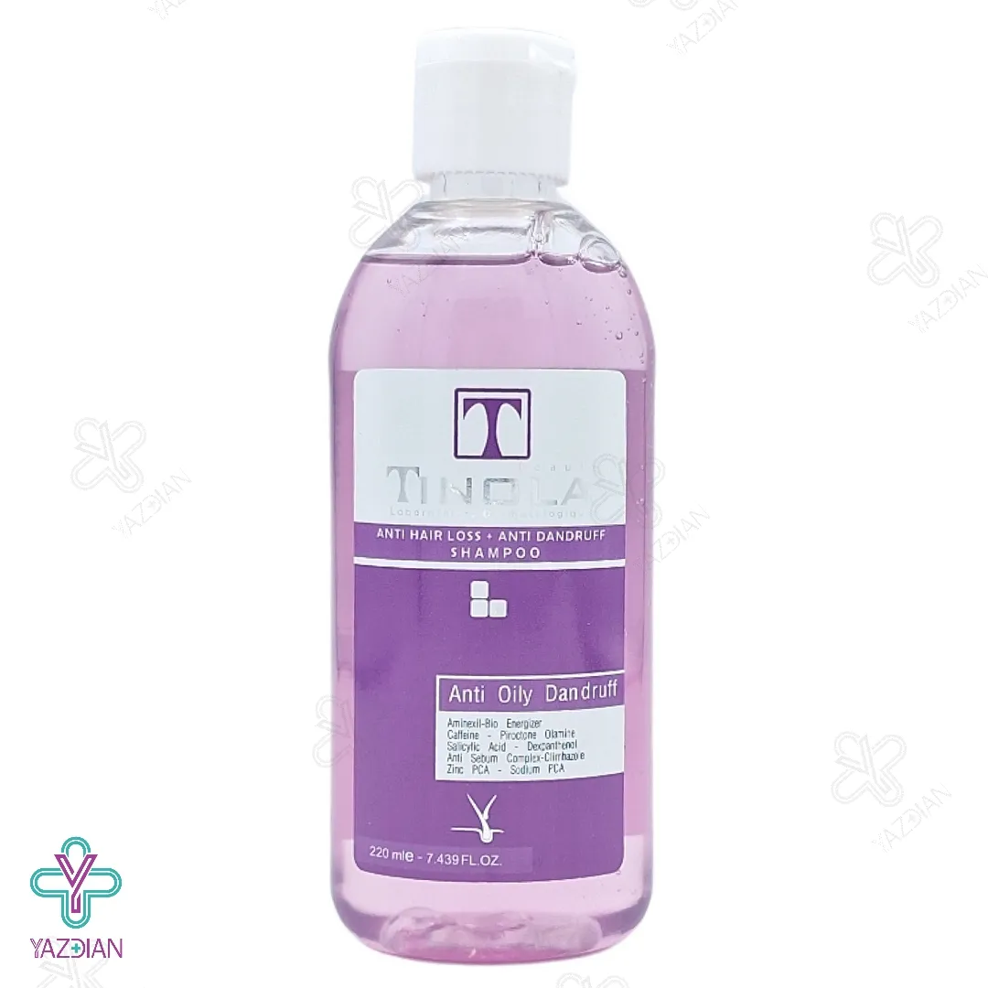 شامپو تقویت کننده ضد شوره موهای چرب تینولا - 220 میلی لیتر