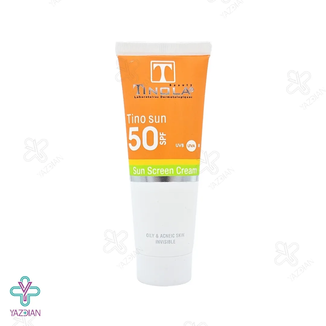 کرم ضد آفتاب SPF 50 فاقد چربی تینولا - بی رنگ	