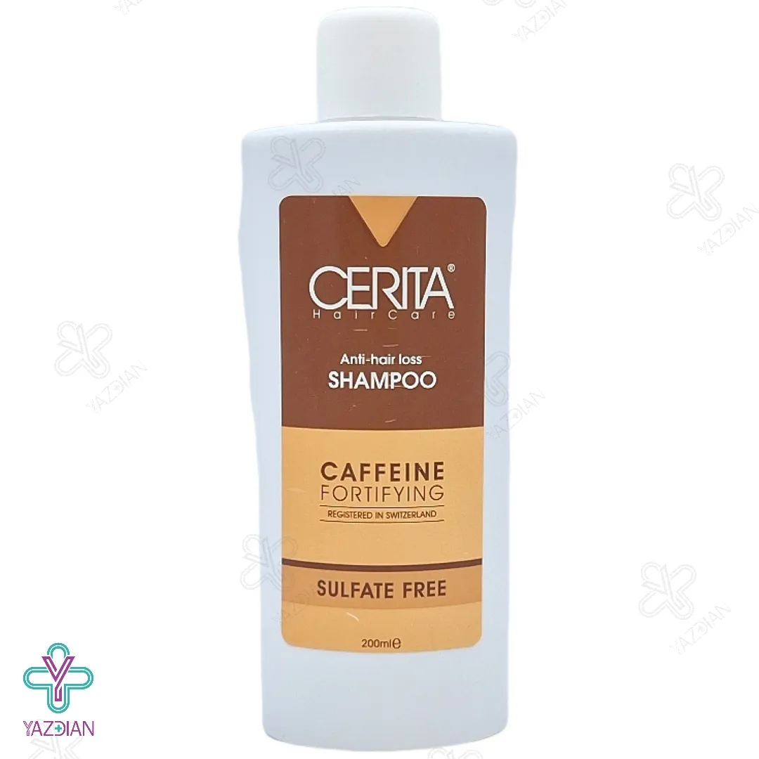 شامپو بدون سولفات تقویت کننده کافئین سریتا - 200 میلی لیتر